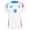 Virallinen Fanipaita Italia Barella 18 Vieraspelipaita Euro 2024 - Miesten